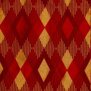 RED & GOLD Diamond Silk BROCADE Decor Fabric Remnants 61" wide